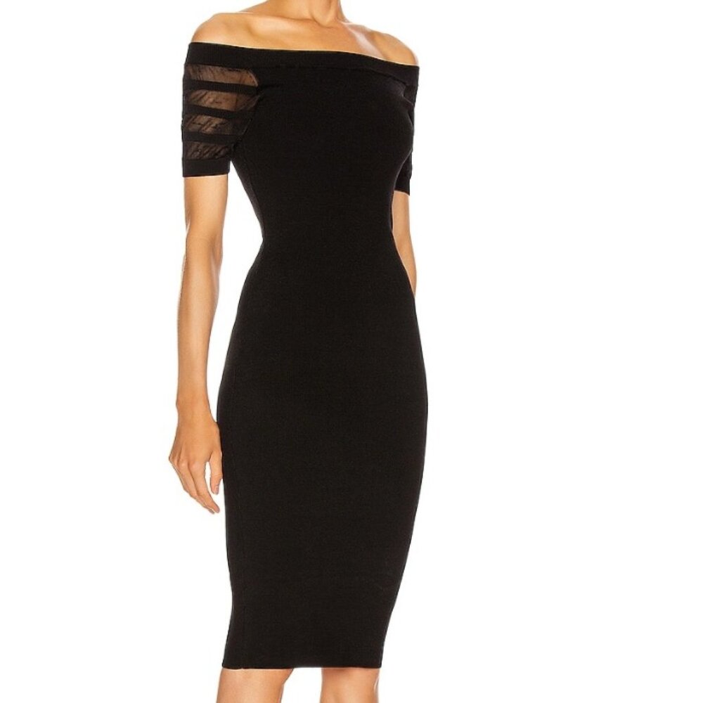 Classic Cushnie Black Knit Bodycon Pencil Dress Sz. S *EUC* MSRP: $2,487+tax